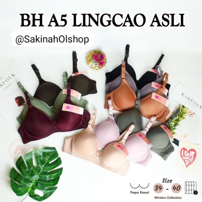 Bra lingcao A5 kait 2/bh lingcao cup kecil BISA PILIH WARNA