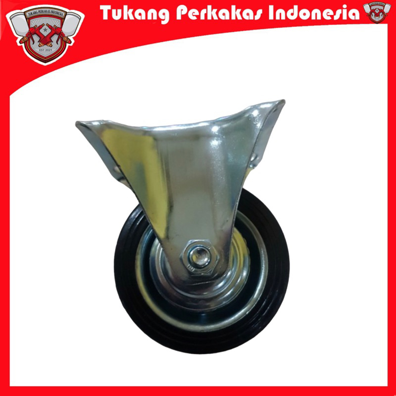 Roda karet 4 inch mati Roda troley roda etalase