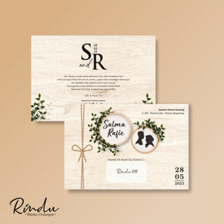 BLANGKO UNDANGAN RINDU 09 / UNDANGAN KOSONG / FREE FILE SETTING