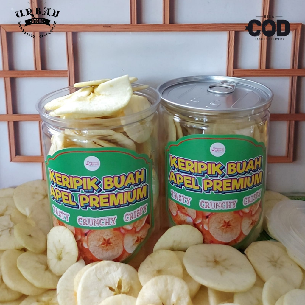 

Can - Keripik Apel Apple Chips Kripik Buah Apel Kualitas Premium