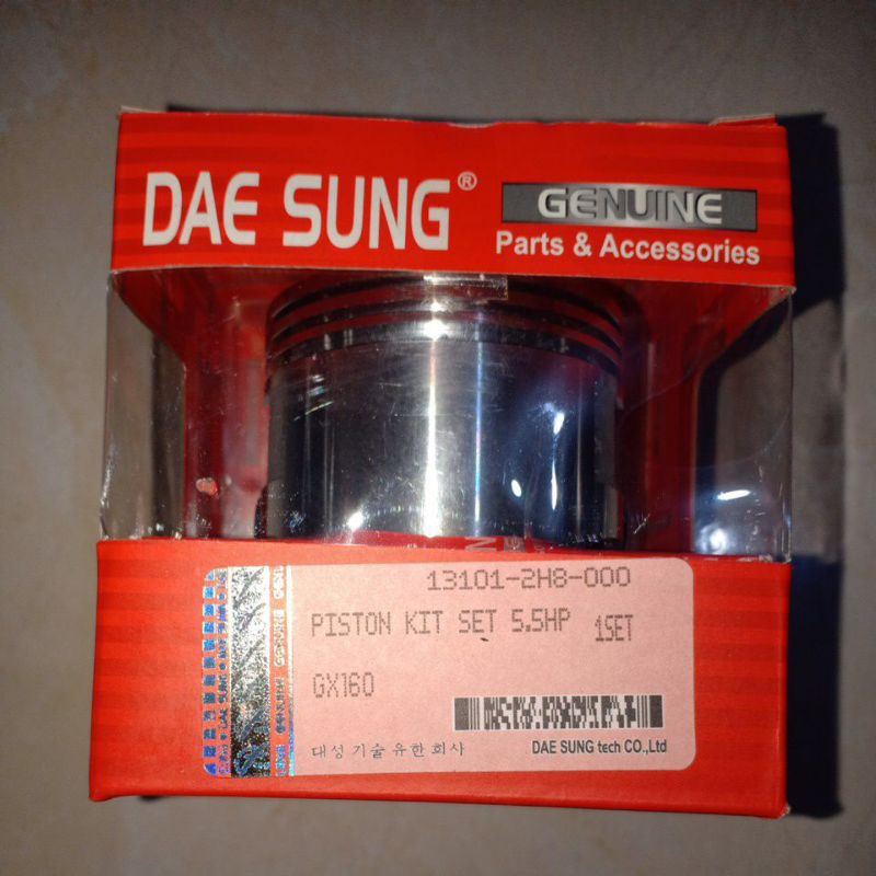 Piston Kit Set GX 160 Daesung
