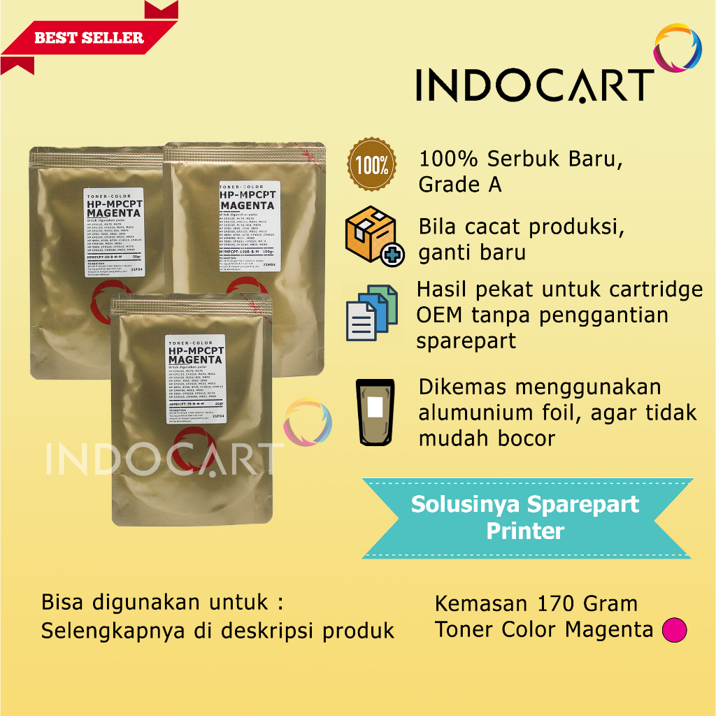 Serbuk Toner Warna MPCPT-503A-HP 3800-170gr-CMY