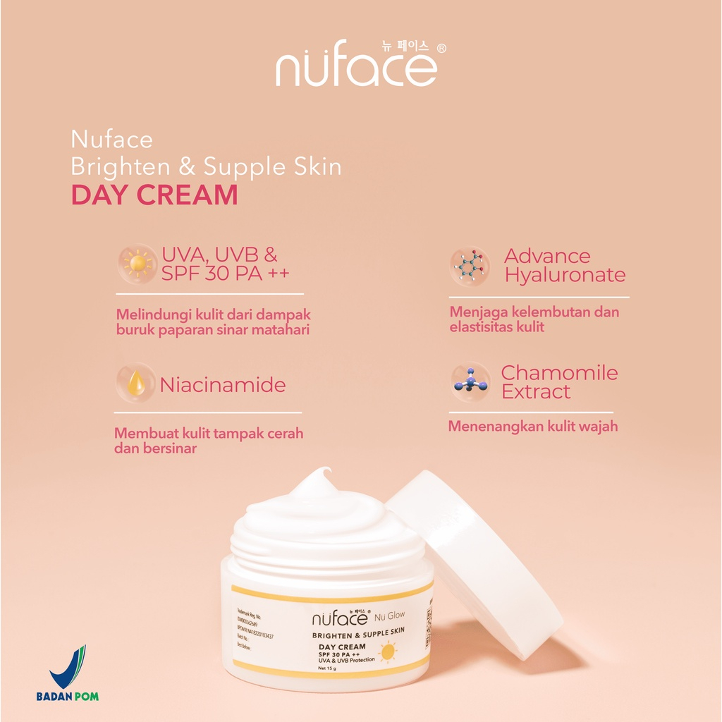 Nuface Skincare Fuji Brighten &amp; Supple Skin Package Paket Brightening Nu Face Nu Glow Mencerahkan Wajah