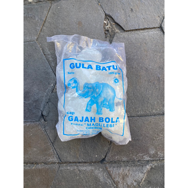 

Gula Batu Cap Gajah Bola 1kg