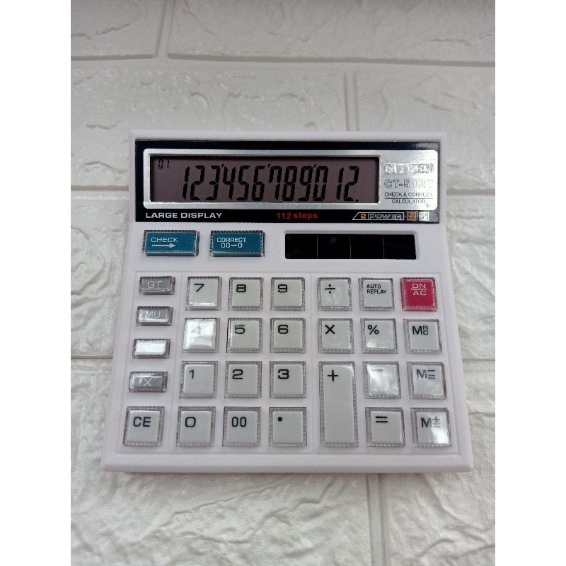 

KALKULATOR CITIZEN CT 512T / 12 CHECK CORRECT