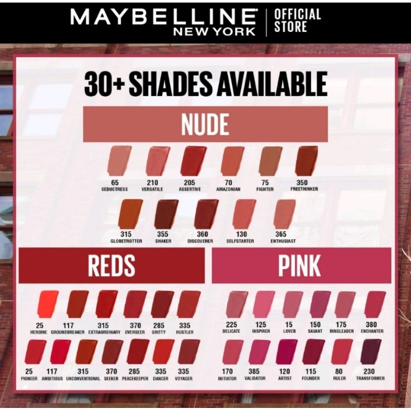 Maybelline Superstay Matte Ink Liquid Lipstick - Lipstik Cair