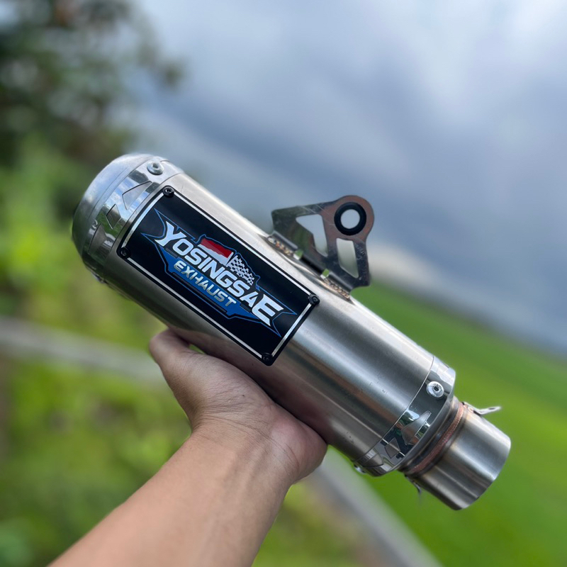 (horse power) original Yosingsae exhaust silincer inlet 50/51mm knalpot racing/kenalpot racing bore 