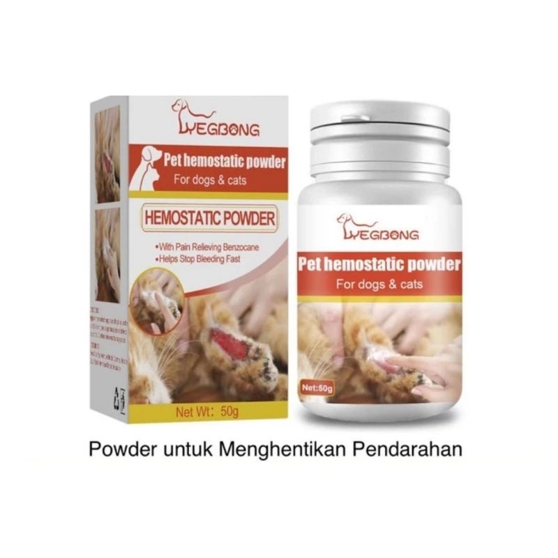 Pet Styptic Powder Obat Luka Pendarahan Anjing Kucing