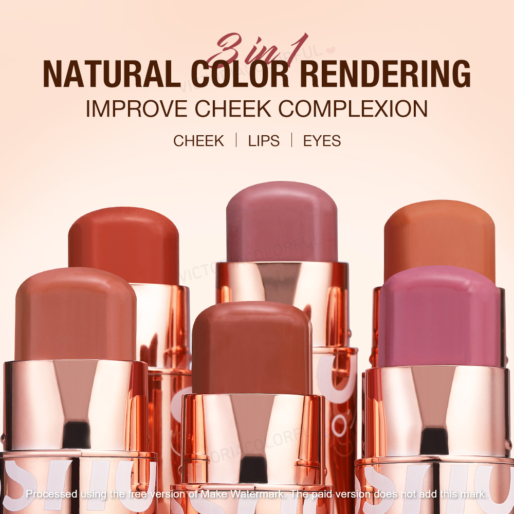 O.TWO.O~Glow Colour Blush Cream Krim Perona Pipi Tekstur Mousse