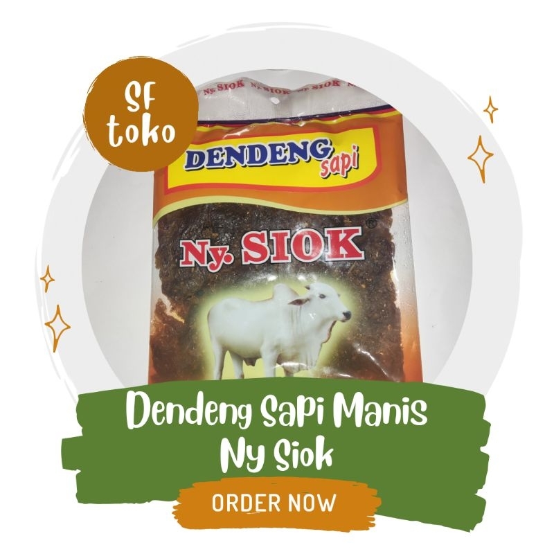 

DENDENG SAPI MANIS NY SIOK 200 GRAM ORIGINAL FRESH DARI PABRIK NY SIOK