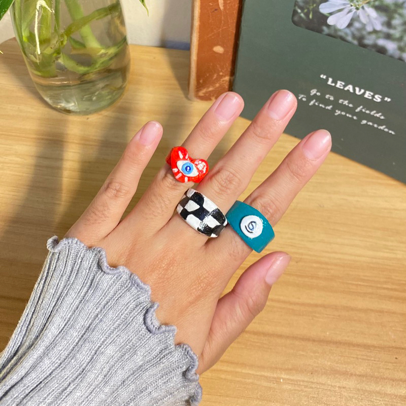 CLAY RING | CINCIN CLAY | clay rings | cincin karakter