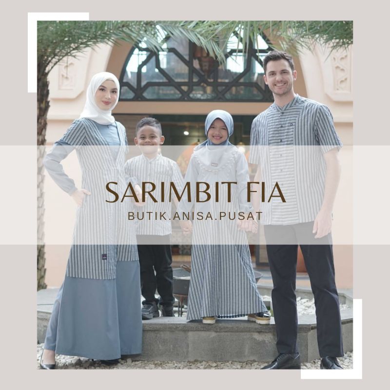 SARIMBIT MUTIF 2023 SARIMBIT FIA MULTICOLOR BLUE &amp; GREY GAMIS FIA KOKO FAIQ