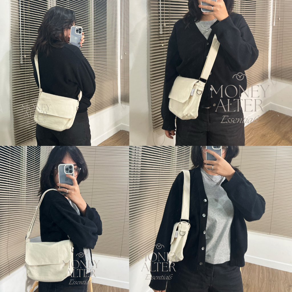 Money Alter - Flap Bag / Tas Slempang Kanvas 2 Size