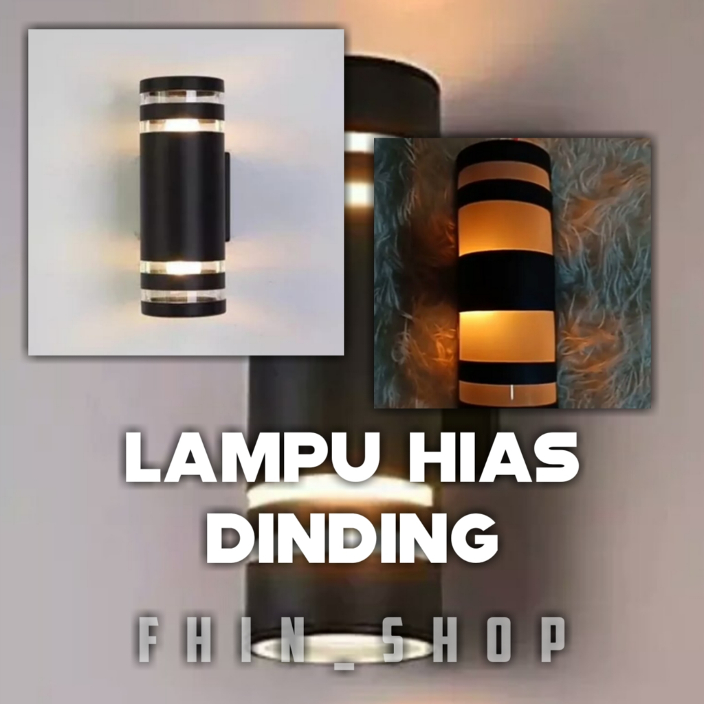 Lampu Dinding Kotak Waterproof Minimalis Outdoor Anti Karat Tahan Air Bohlam LED E27 Lampu Teras BAY