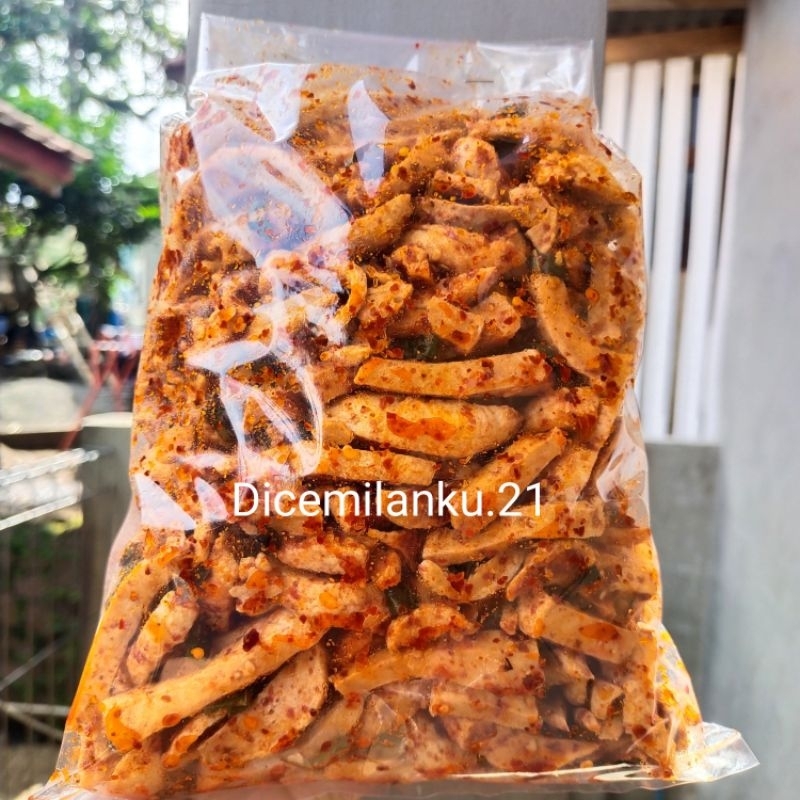 

Basreng pedas daun jeruk Basreng stik 250.gram