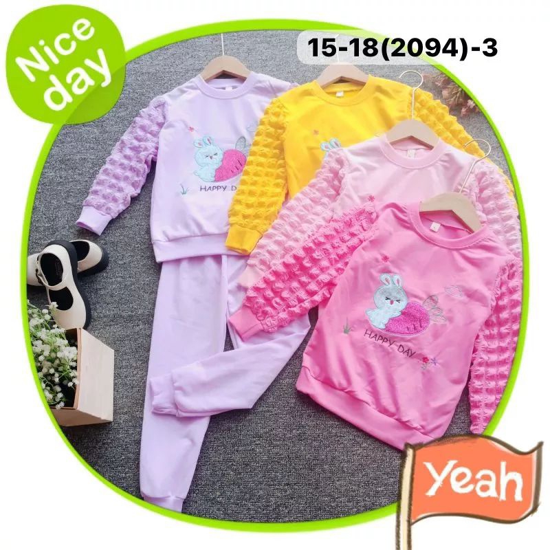 [4-9 tahun] SETELAN SWEATER IMPORT ANAK CEWEK 4-9 TAHUN SETELAN SWEATER LENGAN JAGUNG CELANA JOGGER / SETELAN SWEATER JOGGER ANAK PEREMPUAN IMPORT 4 5 6 7 8 9 TAHUN CELANA JOGGER PANTS SWEATER LENGAN JAGUNG