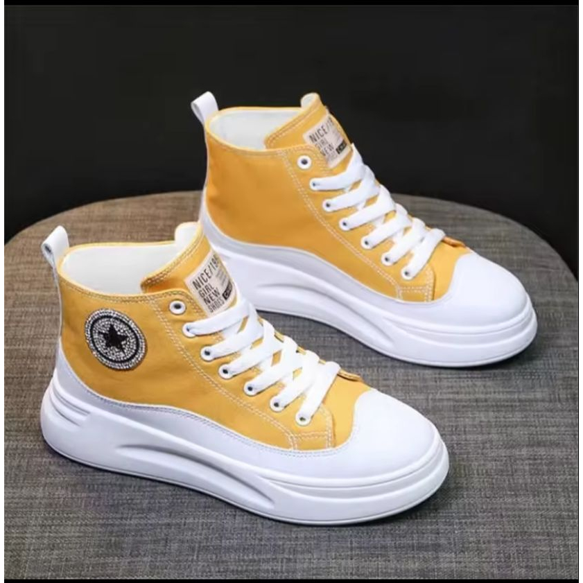 YASMINALSHOP 11- ALSTAR CONVRESE Boots Korean Style Sneakers IMMPORT Wanita Sepatu Semi Boot Bot Fashion Sneaker Tali Cantik Model Terbaru Paling Dicari Produk Lokal Kualitas Import