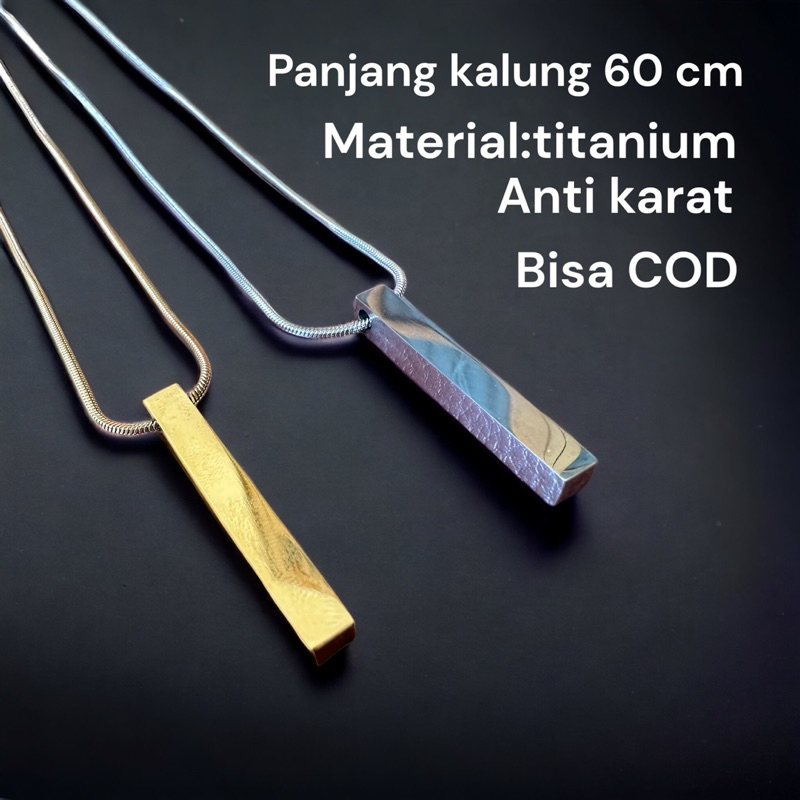 kalung liontin balok buat cowok