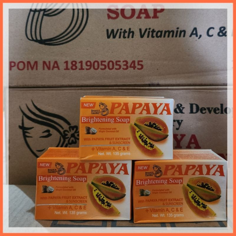 ✿ELYSABETHME✿ Papaya pepaya sabun brightening pemutih dan melembabkan kulit orange