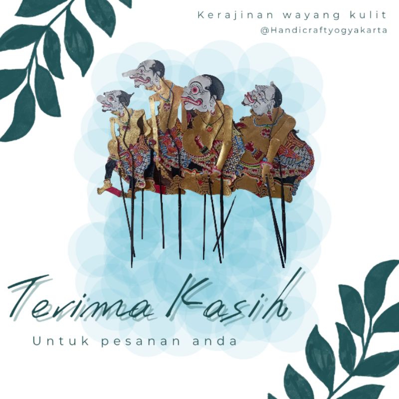 Wayang Punokawan Komplit 4 WAYANG SEMAR GARENG PETRUK  BAGONG