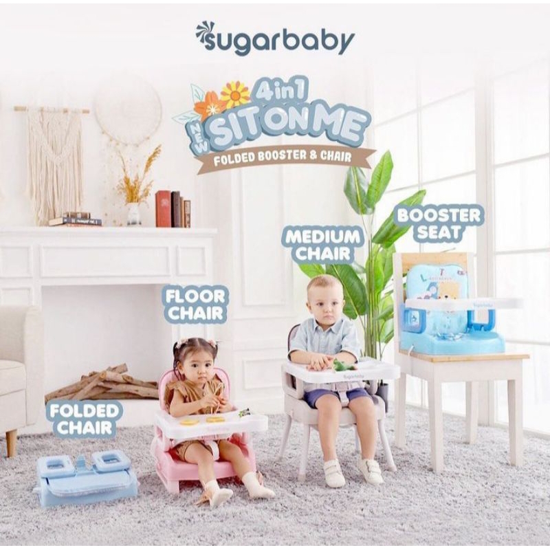 BOOSTER SEAT / KURSI MAKAN 4 IN 1 NEW SITONME SUGARBABY