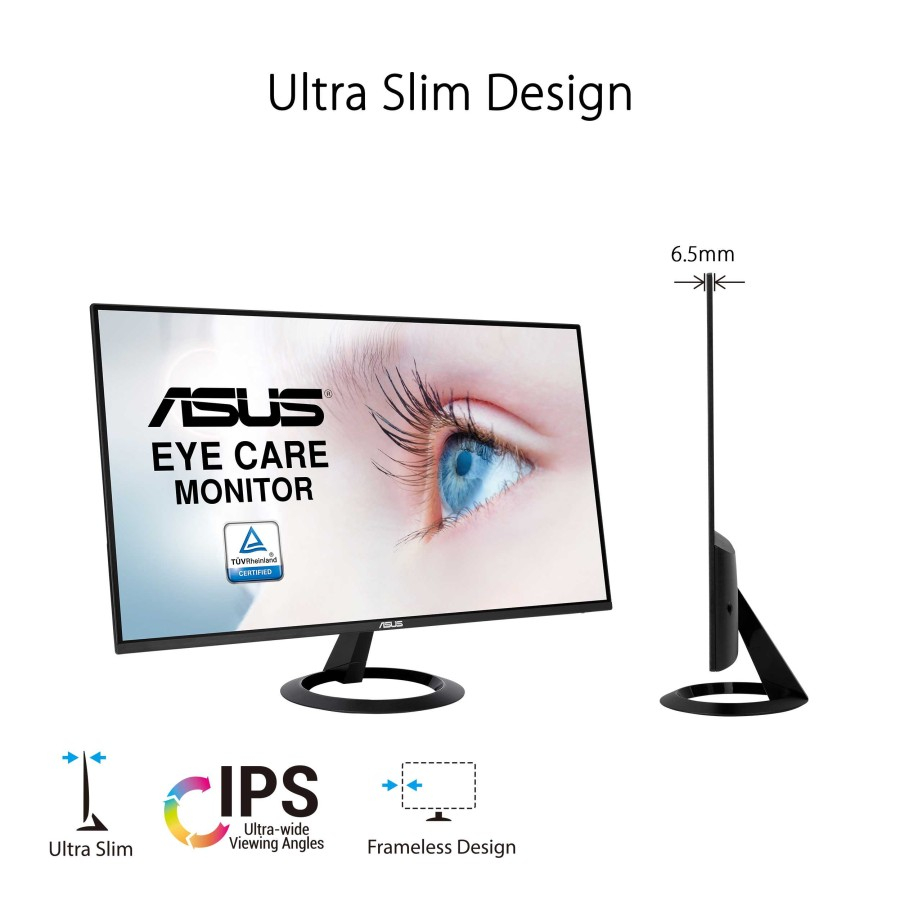 Monitor LED Asus VZ24EHE 24&quot; IPS Full HD 1080p 75Hz Frameless Eye Care