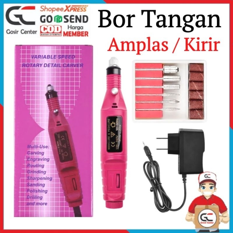 BR1G | Bor Tangan mini amplas ukir | ZS | ZL