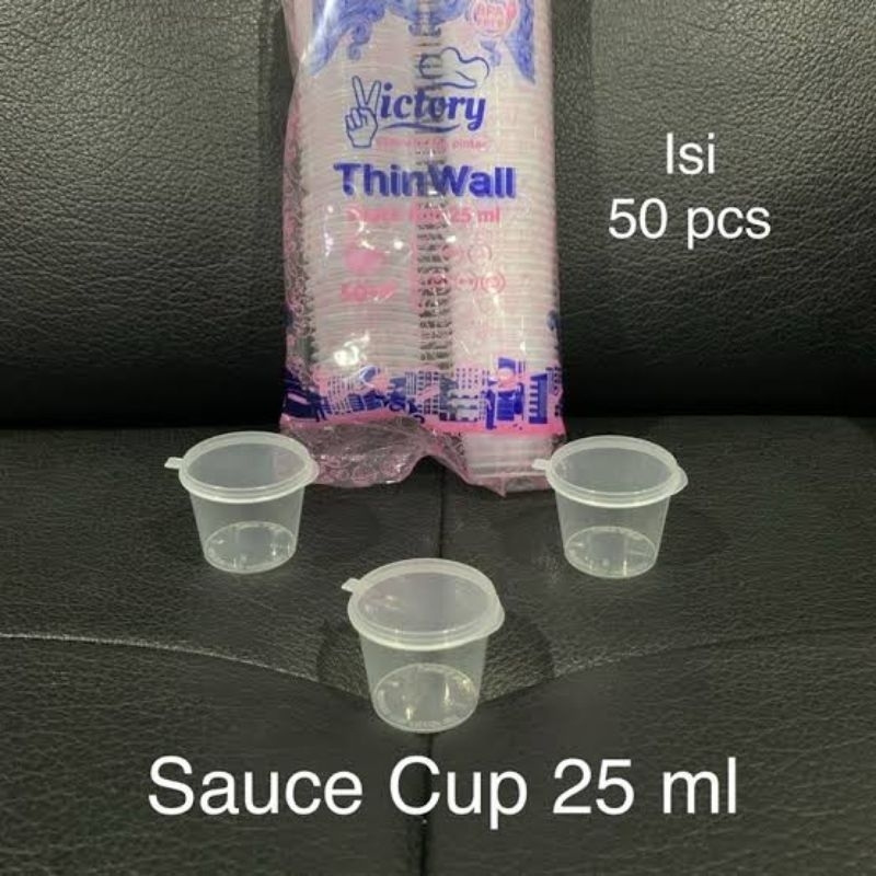 Cup Saos sambal Cup thinwall 25ml victory