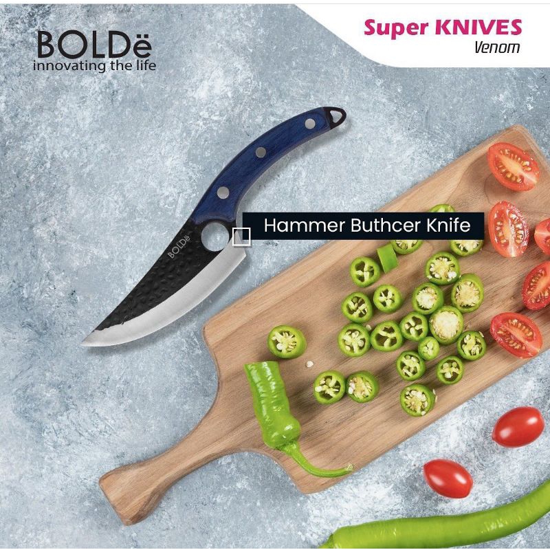 Super Knives Venom Butcher Knives Pisau Daging Original Bolde