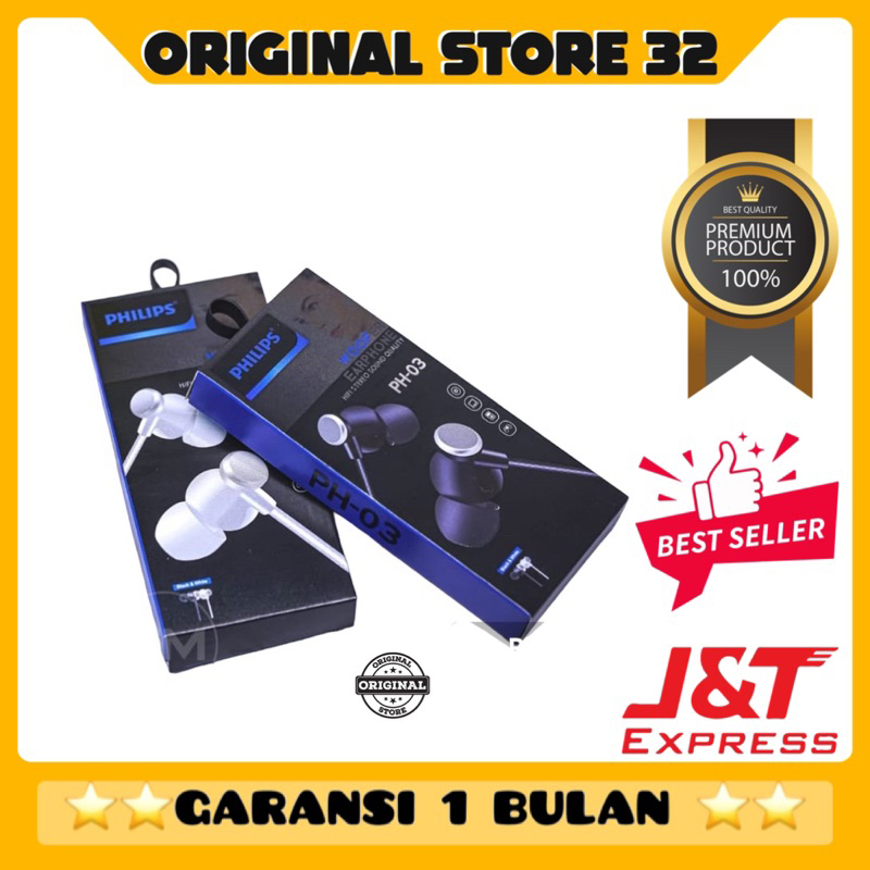 HF/HEADSET / EARPHONE PHILIPS PH -03 PREMIUM SUPER BASSS