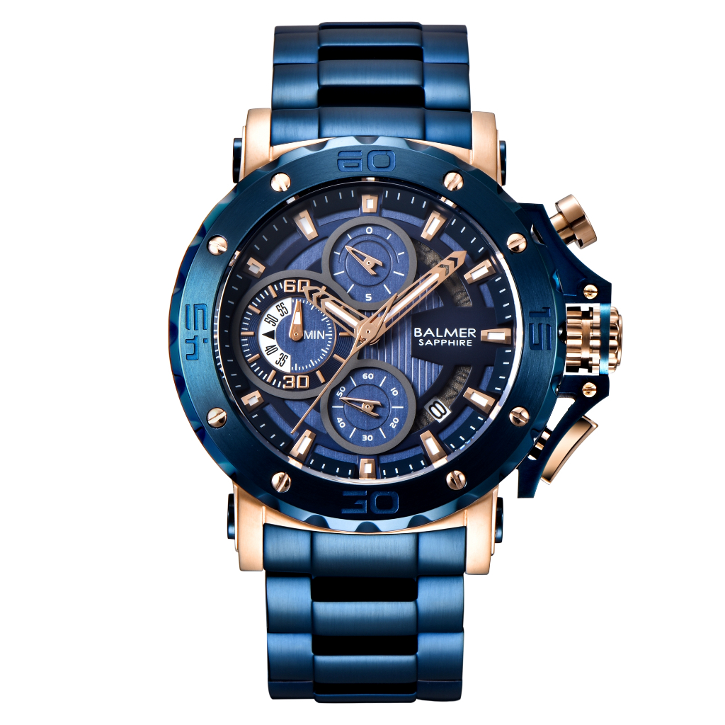 Jam Tangan Pria Balmer Original B7975MC Tahan Air Sapphire Glass Bisnis Kemewahan Bercahaya