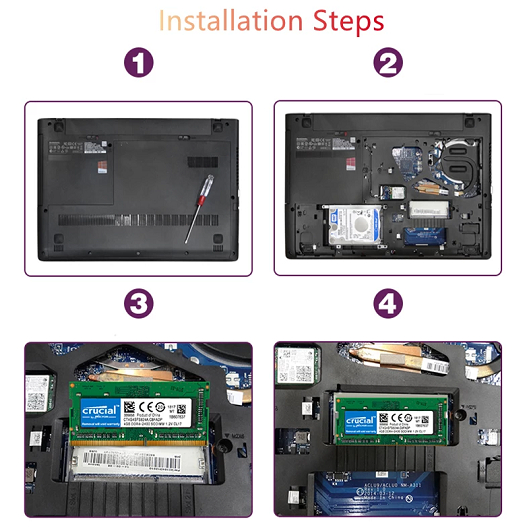 【Jakarta Spot】4GB/8GB/16GB Crucial Laptop RAM  DDR4 2400 2666 3200MHZ SODIMM  memory for notebok