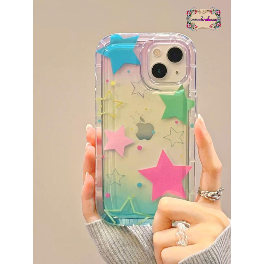 SS835 SOFTCASE SILIKON SHOCKPROOF AIR BAG STAR COLORFULL FOR OPPO A3S C1 A5 A1K C2 A5S A7 A12 A11K A15 A15S A16 A16S A54S A16K A16E A17 A17K A31 A8 A5 A9 A37 NEO 9 A52 A92 A72 A53 A33 A54 A55 A57 A39 A57 2022 A77S A58 A78 A38 A18 4G SB5775