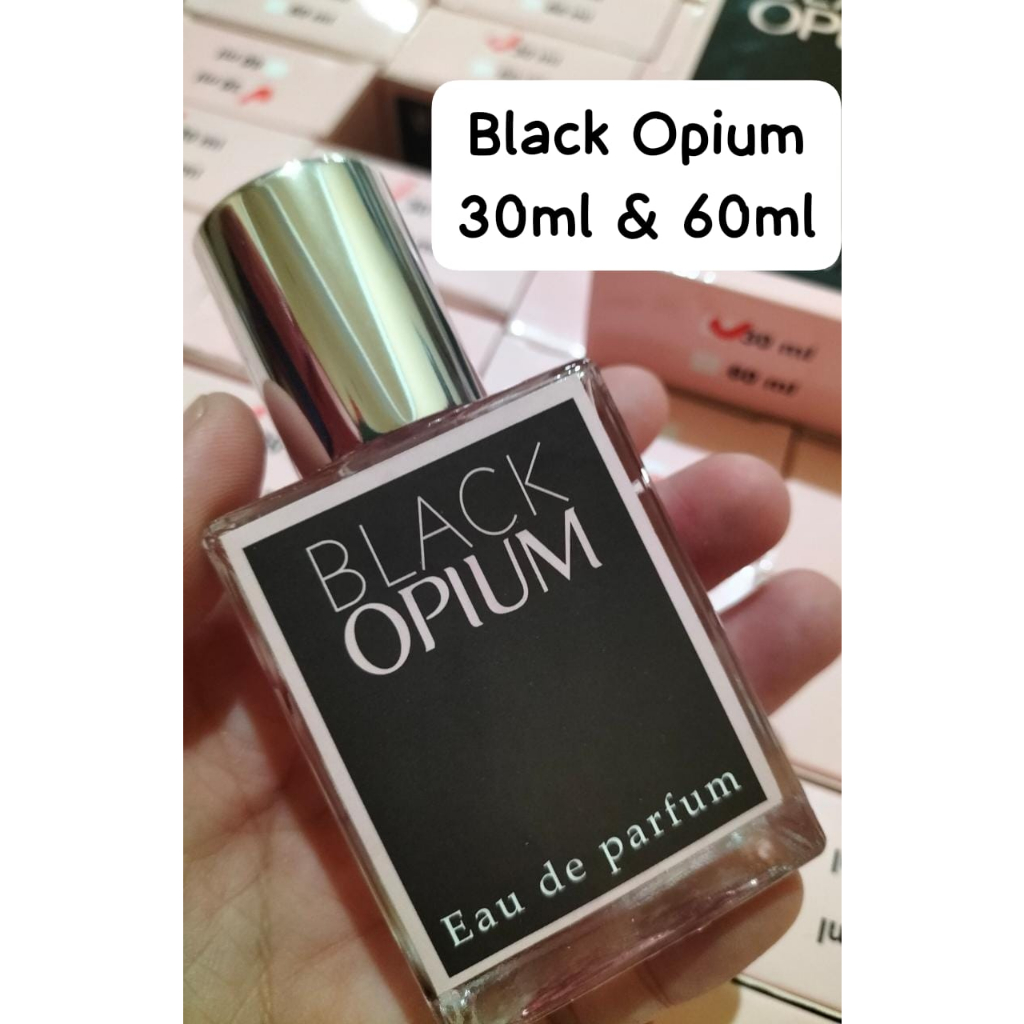 Parfum Black Opium Eau De Parfume 30ml dan 60ml / Parfum Pengharum Wanita Wangi Tahan Lama / Body Spray EDP Minyak Wangi Semprot Parfume 30ML 60ML Aroma soft Natural