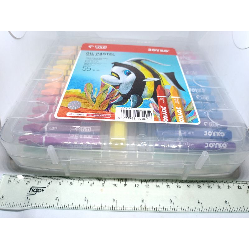 CRAYON KRAYON 55 WARNA OIL PASTEL WARNA WARNI MEREK JOYKO OP 55S 1 PAK ISI 55 BATANG WARNA