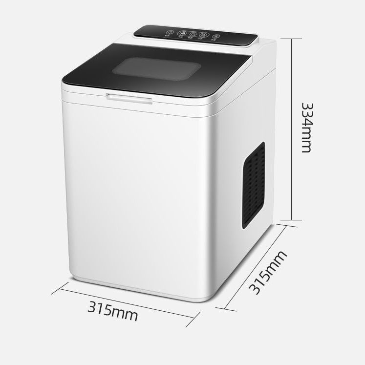 Mesin Es Iceler Portable Ice Maker 15KG Es Perhari 6 Keping Es diproduksi，Mesin Rumahan Kecil Full Otomatis