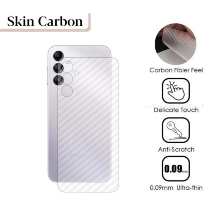 SAMSUNG A24 A14 4G A14 5G A34 A54 A23 M23 5G A32 4G A32 5G A52 A72 A52S 5G ANTI GORES BELAKANG SKIN BACK CARBON, ANTI GORES KARBON TRANSPARAN ANTI JAMUR PELINDUNG BELAKANG GARSKIN