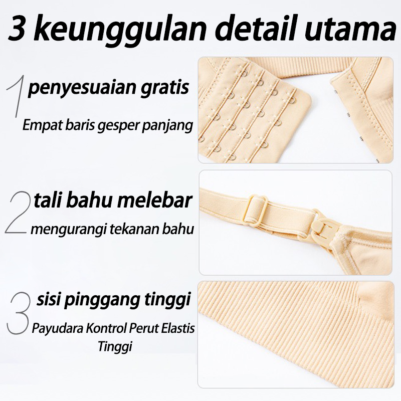 BH Bra Menyusui 2 pak Jumbo Handsfree Breast Pump Underwear Kancing Depan Tanpa Kawat bernapas 938