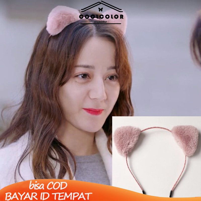 【Ready Stock】Korea Cute Cat Telinga Rambut Band Cuci Wajah Ikat Kepala Sederhana Tekan Rambut Klip Hiasan Kepala Fashion Murah COD