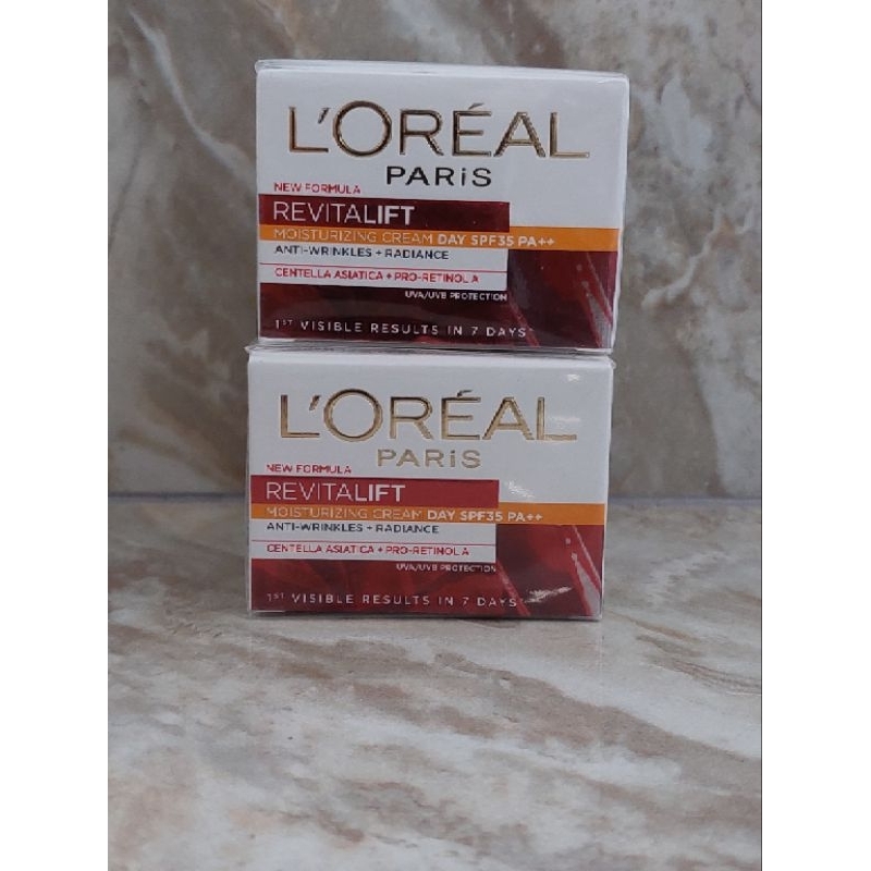 TERMURAH LOREAL REVITALIFT moisturizing cream day spf 35pa anti wrinkle+ radiance 20ml
