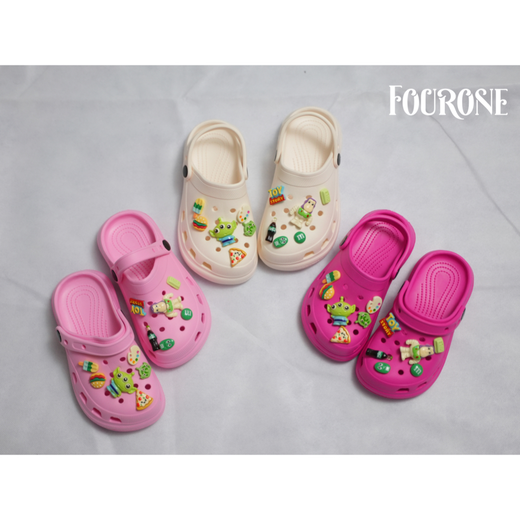 Sandal Sepatu Anak Baim Jibbitz Toy Story