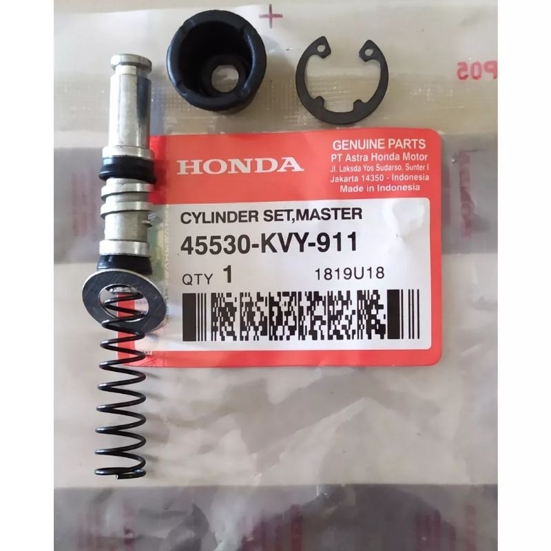 CYLINDER SET MASTER ORIGINAL AHM SEAL MASTER REM HONDA BEAT VARIO SCOOPY KODE KVY