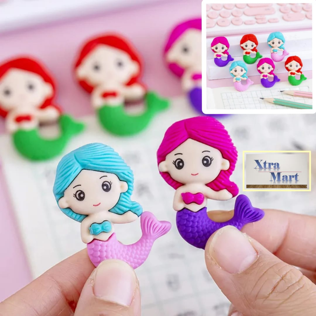 

XM - Penghapus Pensil Karakter Mermaid Lucu Penghapus Karakter Lucu
