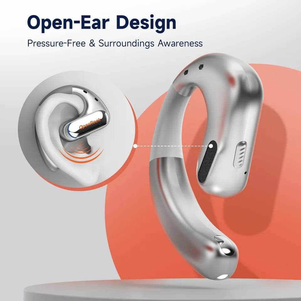 Oneodio Openrock Pro Open Ear Air Conduction Earbuds BT 5.2 APTX HD With 4 Mic ENC