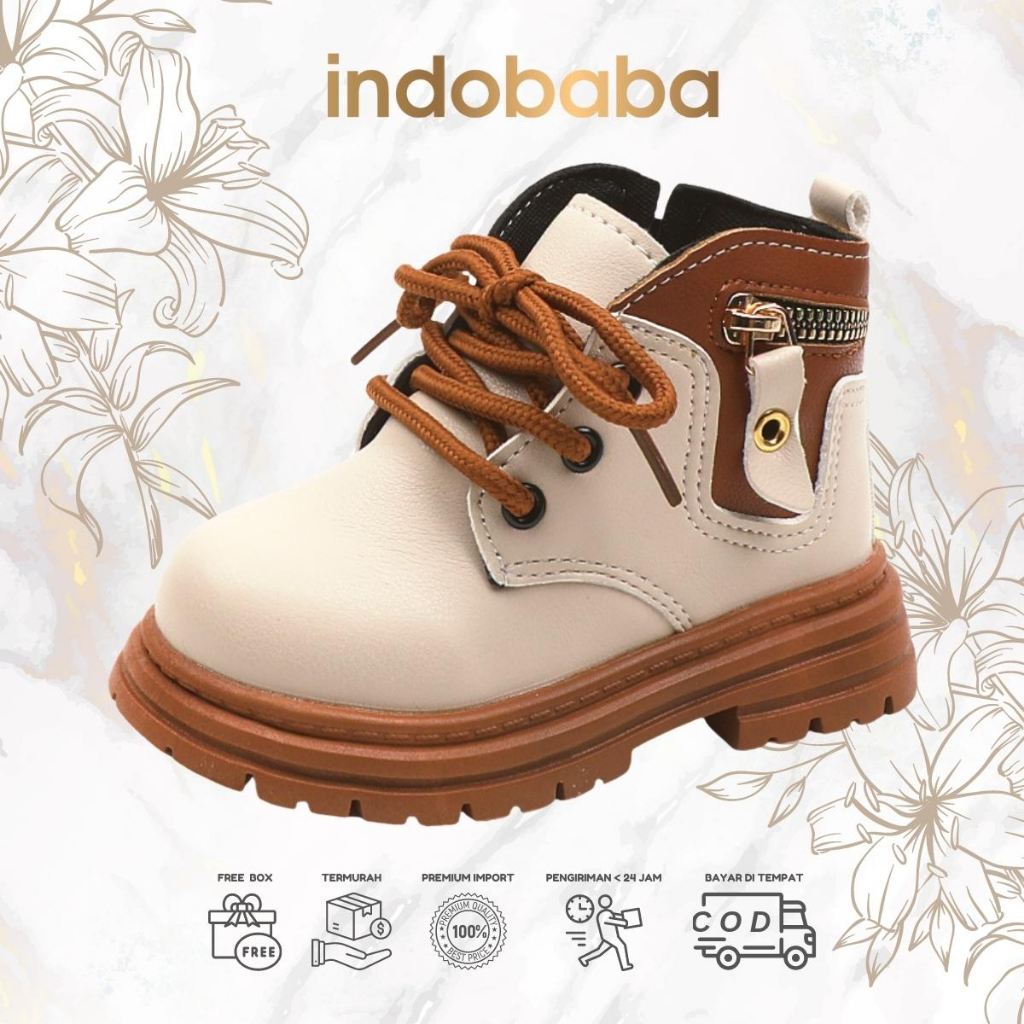 indobaba Sepatu Boots Anak Sepatu Boots Perempuan Anak Import 1-5 Tahun S145