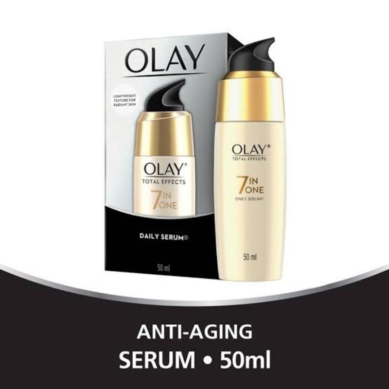 Olay Total Effect 7 In 1 Serum 50mL / Day Cream Gentle Spf 15  50 gr / Pelembab Anti Aging