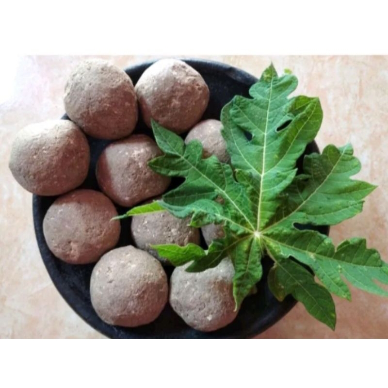 

tanah liat penghilang pahit.daun.pepaya.isi.12butir.bonus 3 butir