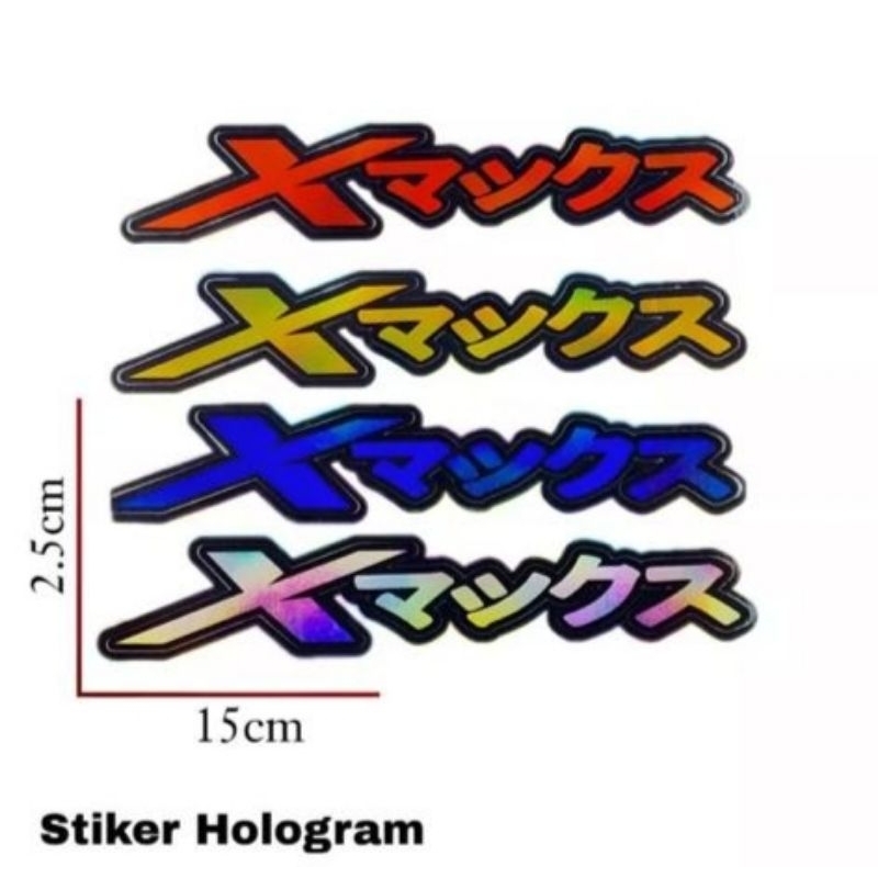 Stiker Hologram Nyala Tulisan Nmax Jepang Kualitas Terbaik