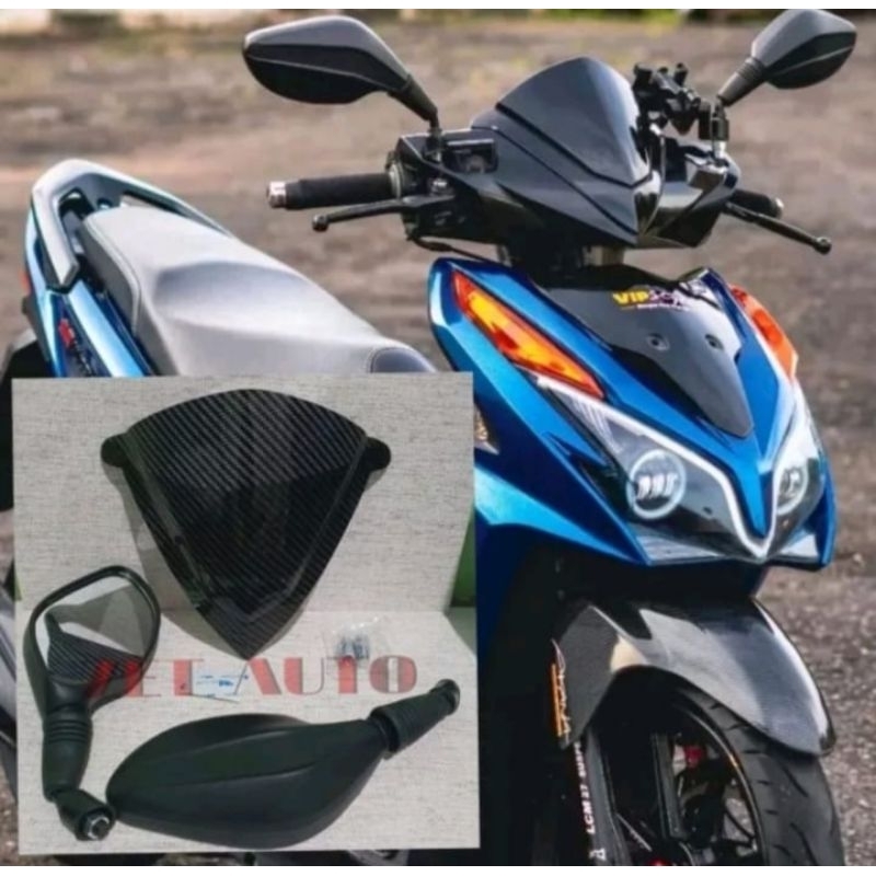 Visor Plus Spion Honda Vario 125 Techno Karbon Kualitas Terbaik