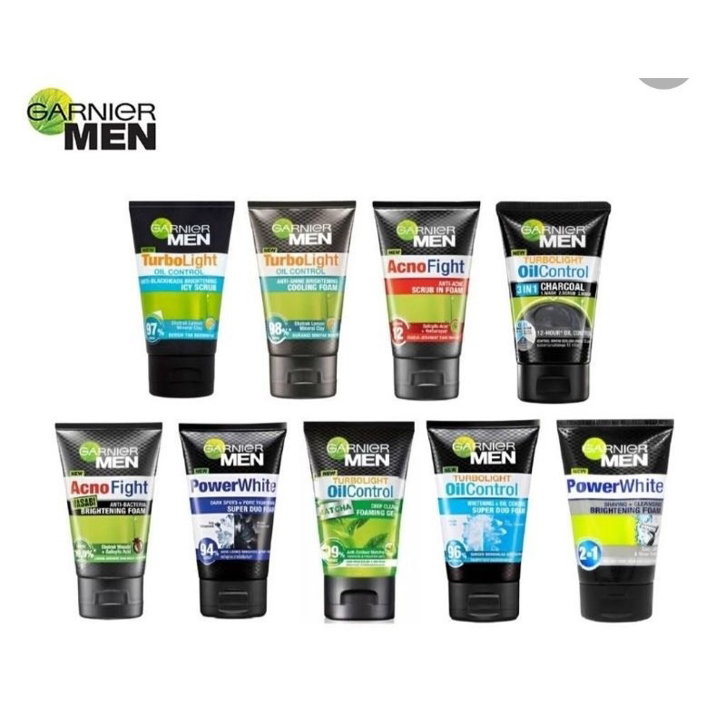 GARNIER MEN ACNO FACE WASH 100ML ACNO FIGHT OIL CONTROL MATCHA